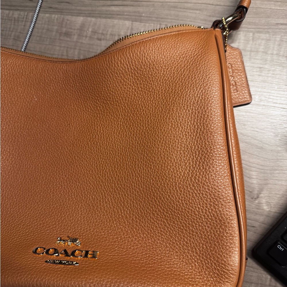 Coach Caramel Leather Shoulder Bag - Picture 2 of 4